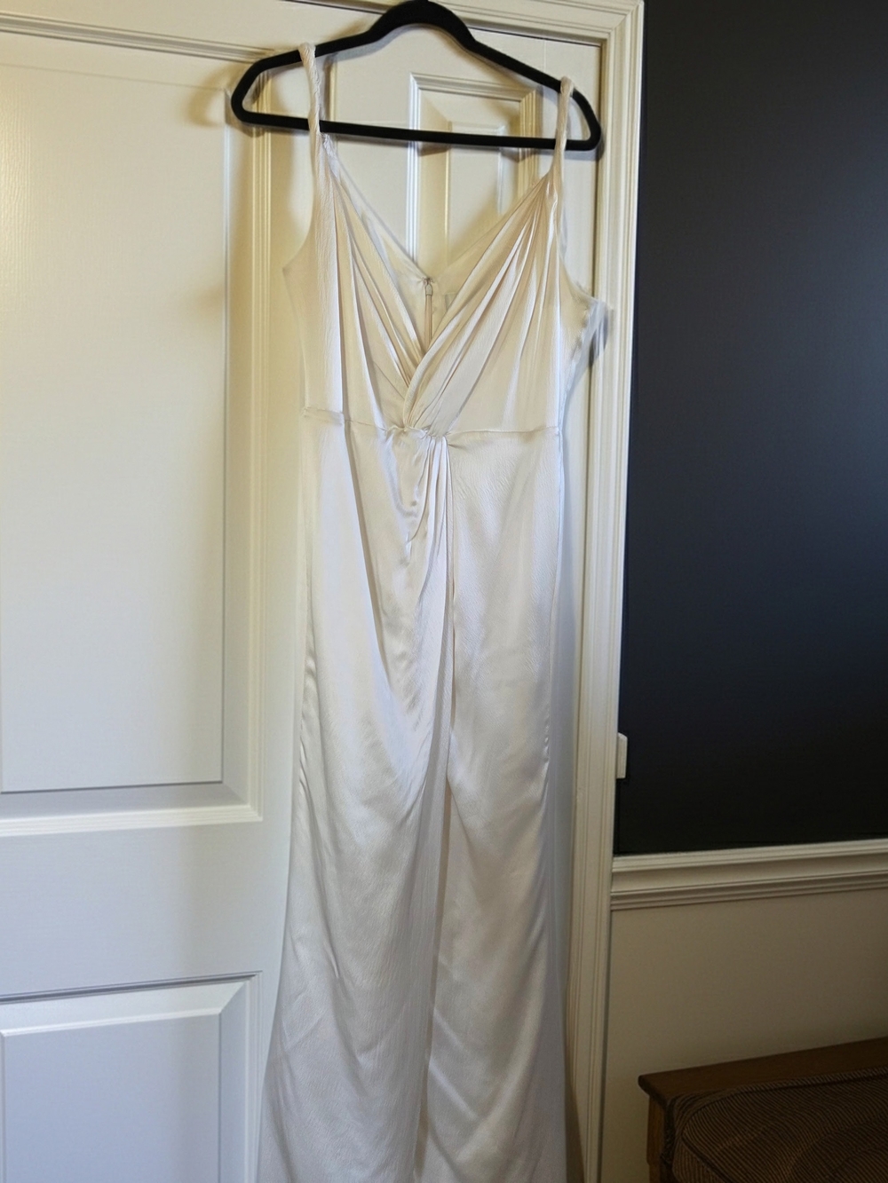 Badgley Mischka Ivory Silk Slip Dress NWT $770